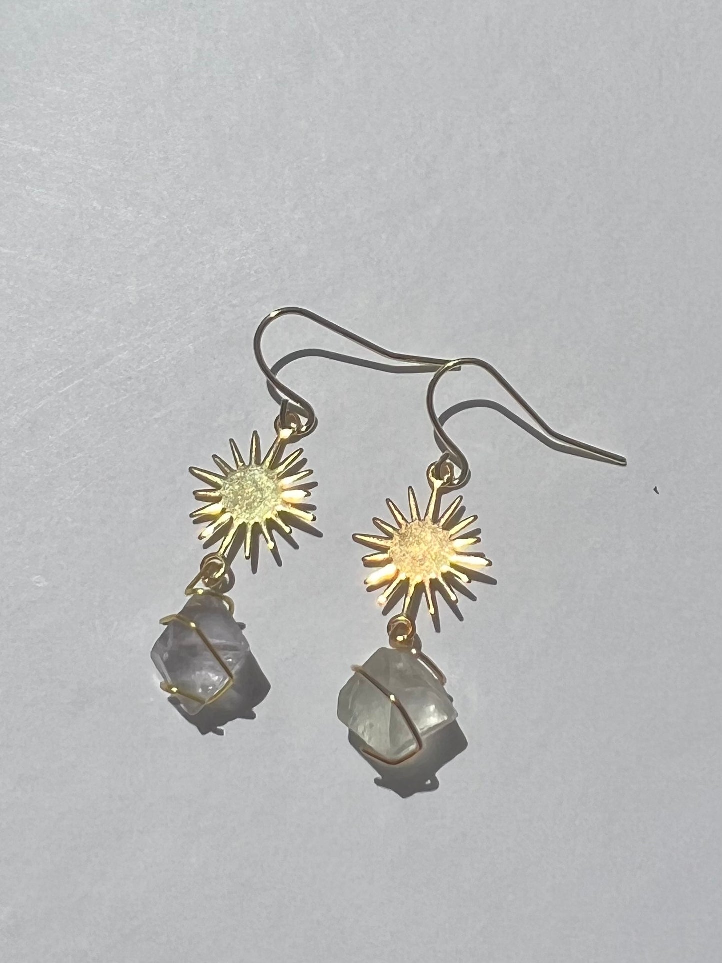 Purple Fluorite Octahedron Sunnies