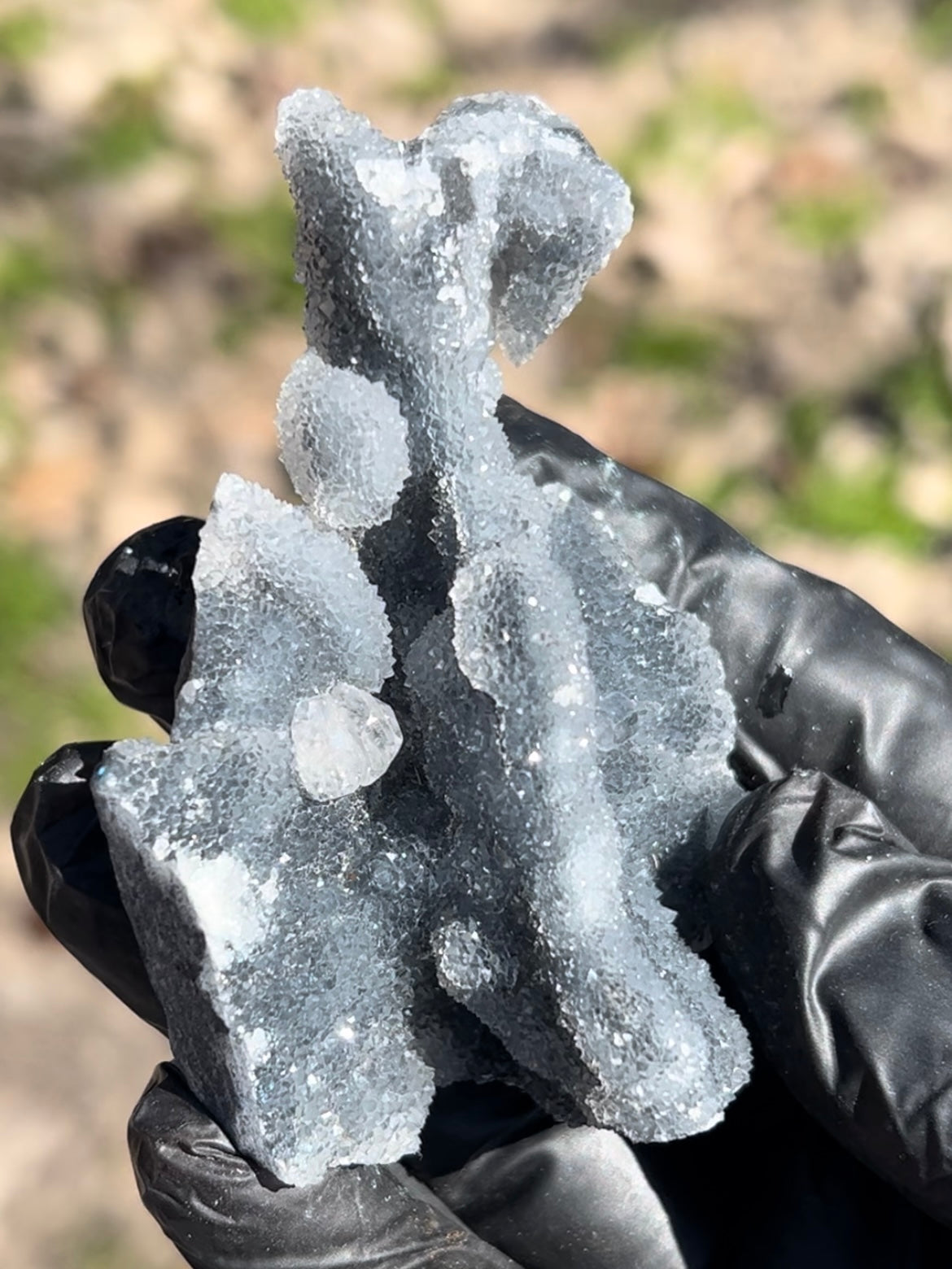 75.9g Calcite on druzy matrix