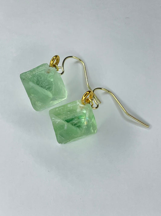 Green Fluorite Octahedron